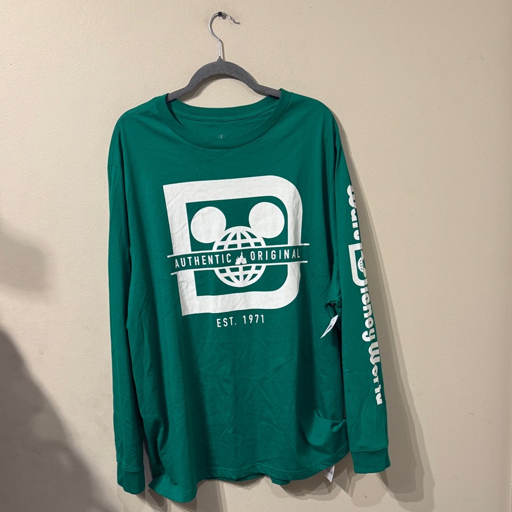 Unisex Green Walt Disney World Authentic Original Est 1971 Shirt sz 3xl NWT